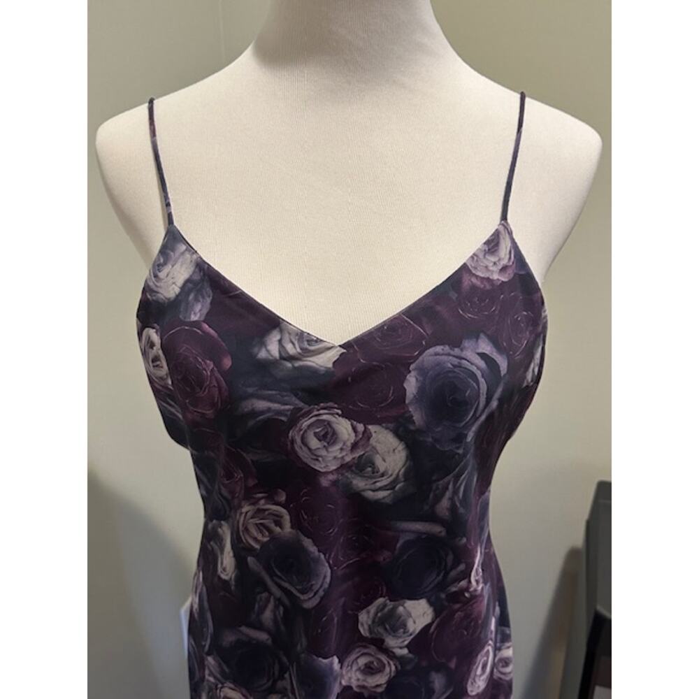 Niki Livas Y2k Whimsygoth Purple Floral Low Back Prom Gown Dress Sz Small EUC - Picture 2 of 6